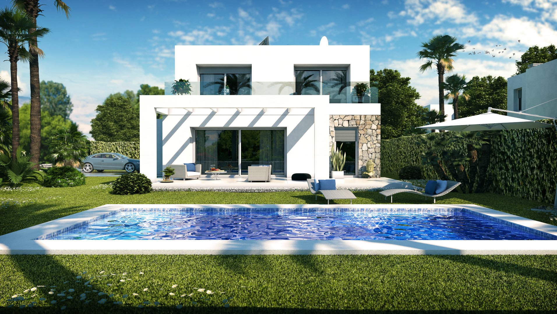 New modern villas in Sa Rapita, close to the famous Es Trenc Beach @ Mallorca